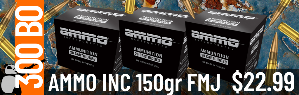 AMMO INC. 150GR .300BLK FMJ / 20RDS - $22.99