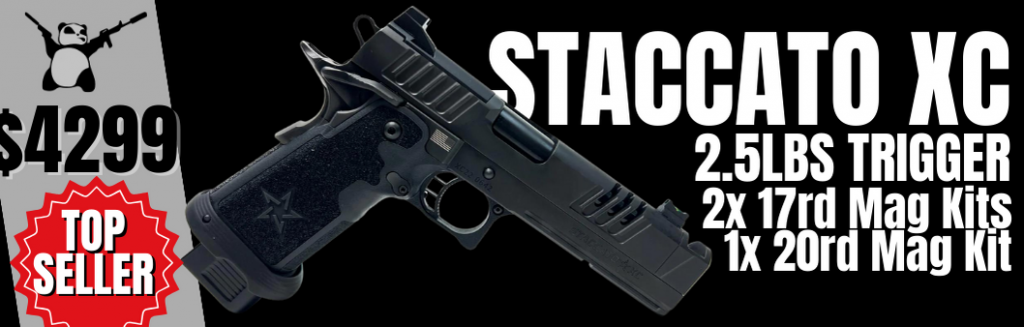 Staccato XC 9mm 2.5 lbs trigger and high cap mag kits
